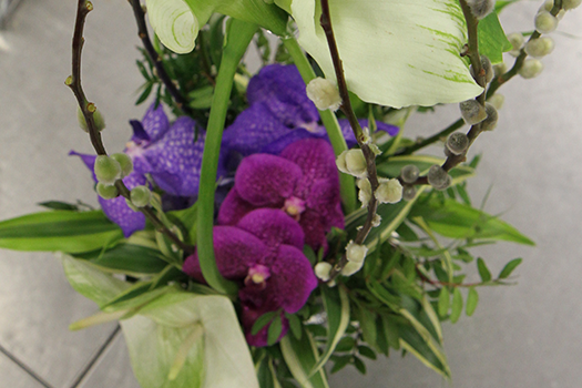 Le bouquet rond en cage