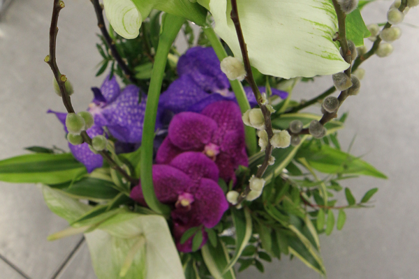 Le bouquet rond en cage